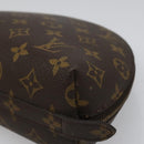 LOUIS VUITTON Monogram Trousse Demi Ronde Cosmetic Pouch M47520 LV Auth yk17035-7