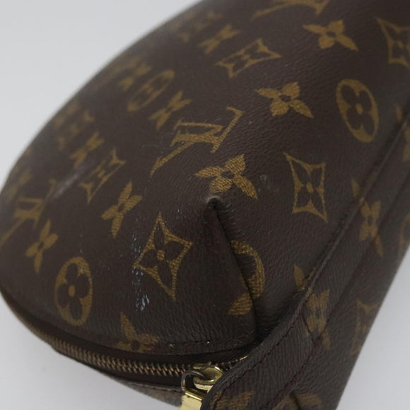 LOUIS VUITTON Monogram Trousse Demi Ronde Cosmetic Pouch M47520 LV Auth yk17035