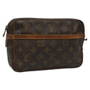 LOUIS VUITTON Monogram Compiegne 23 Clutch Bag M51847 LV Auth yk17047-1