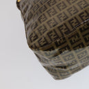 FENDI Zucchino Canvas Mamma Baguette Shoulder Bag Beige Auth yk17049AV-17