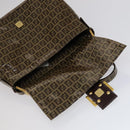FENDI Zucchino Canvas Mamma Baguette Shoulder Bag Beige Auth yk17049AV-19