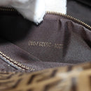 FENDI Zucchino Canvas Mamma Baguette Shoulder Bag Beige Auth yk17049AV-11