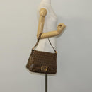 FENDI Zucchino Canvas Mamma Baguette Shoulder Bag Beige Auth yk17049AV-24