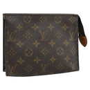 LOUIS VUITTON Monogram Poche Toilette 19 Pouch M47544 LV Auth yk17090-1