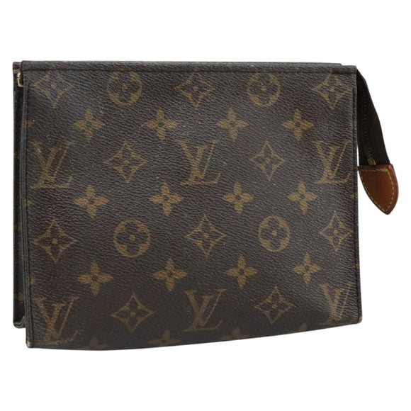 LOUIS VUITTON Monogram Poche Toilette 19 Pouch M47544 LV Auth yk17090