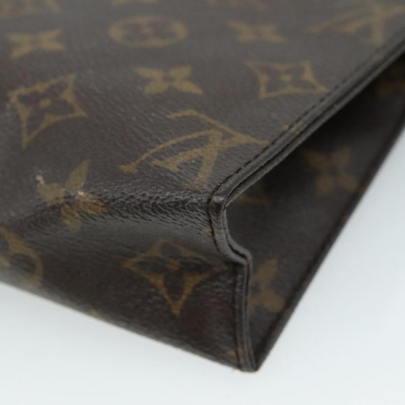 LOUIS VUITTON Monogram Poche Toilette 19 Pouch M47544 LV Auth yk17090