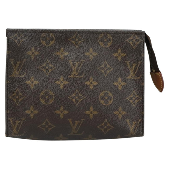 LOUIS VUITTON Monogram Poche Toilette 19 Pouch M47544 LV Auth yk17090