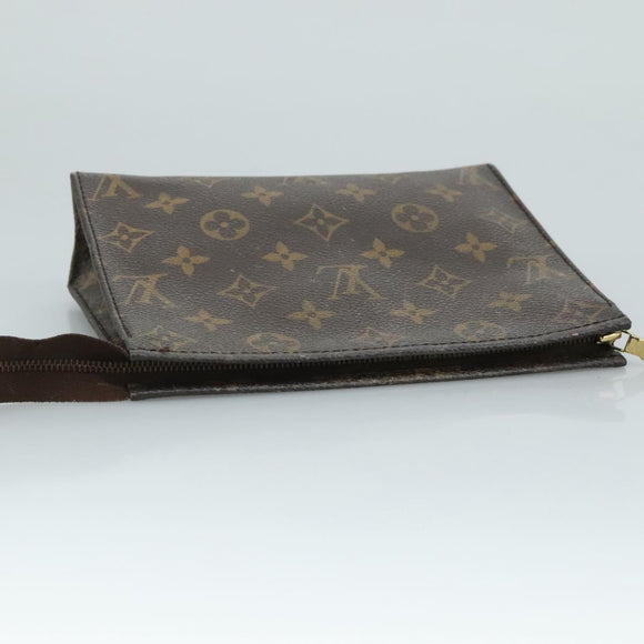 LOUIS VUITTON Monogram Poche Toilette 19 Pouch M47544 LV Auth yk17090