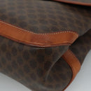 CELINE Macadam Canvas Hand Bag PVC Leather Brown Auth yk17101-14