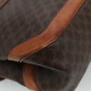 CELINE Macadam Canvas Hand Bag PVC Leather Brown Auth yk17101-16
