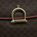 CELINE Macadam Canvas Hand Bag PVC Leather Brown Auth yk17101-17