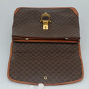 CELINE Macadam Canvas Hand Bag PVC Leather Brown Auth yk17101-18