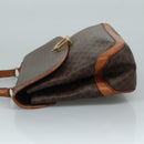 CELINE Macadam Canvas Hand Bag PVC Leather Brown Auth yk17101-4