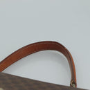 CELINE Macadam Canvas Hand Bag PVC Leather Brown Auth yk17101-8