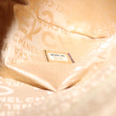 CHANEL Choco Bar Shoulder Bag Leather White CC Auth yk17128-12