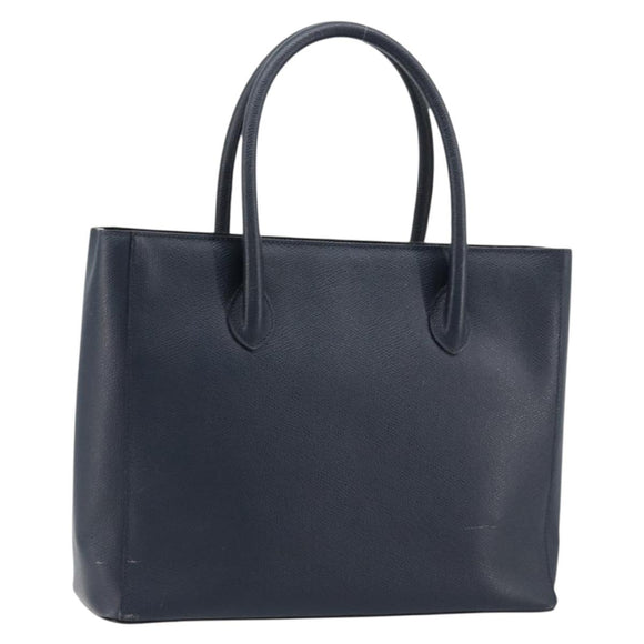 CELINE Handtas Leer Marineblauw Auth yk17129