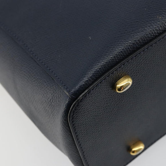 CELINE Handtas Leer Marineblauw Auth yk17129