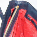CELINE Hand Bag Leather Navy Auth yk17129-21