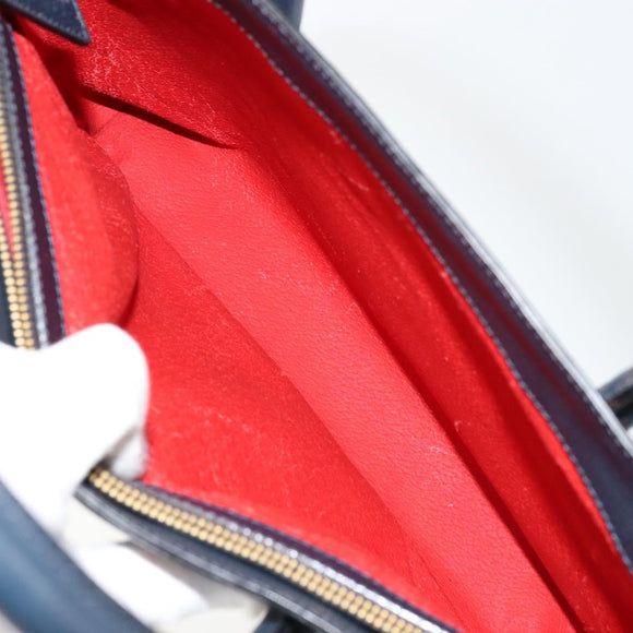 CELINE Handtas Leer Marineblauw Auth yk17129