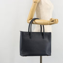 CELINE Hand Bag Leather Navy Auth yk17129-27