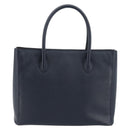 CELINE Hand Bag Leather Navy Auth yk17129-2