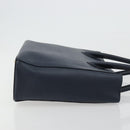 CELINE Hand Bag Leather Navy Auth yk17129-3