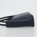 CELINE Hand Bag Leather Navy Auth yk17129-4