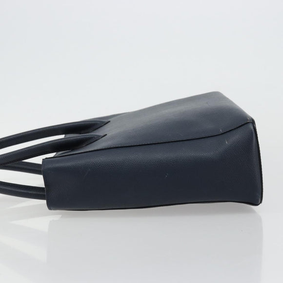 CELINE Hand Bag Leather Navy Auth yk17129