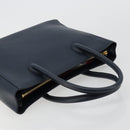 CELINE Hand Bag Leather Navy Auth yk17129-6