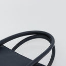 CELINE Hand Bag Leather Navy Auth yk17129-8