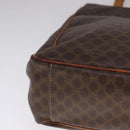 CELINE Macadam Canvas Tote Bag PVC Brown Gold Auth yk17143-14