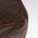 CELINE Macadam Canvas Tote Bag PVC Brown Gold Auth yk17143-16