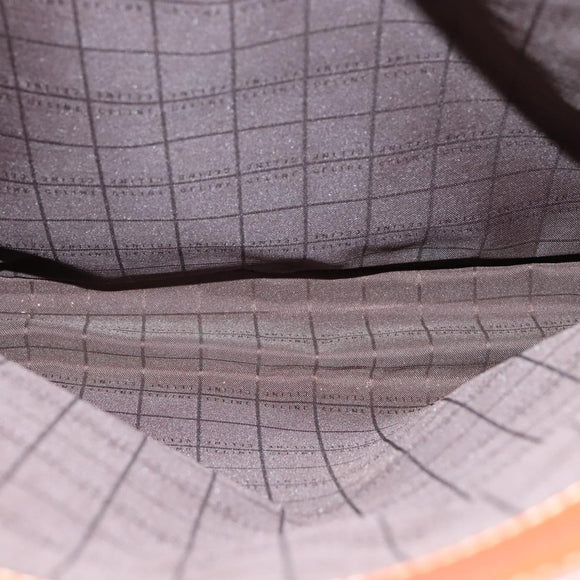 CELINE Macadam Canvas Tote Bag PVC Brown Gold Auth yk17143