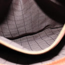 CELINE Macadam Canvas Tote Bag PVC Brown Gold Auth yk17143-23