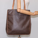 CELINE Macadam Canvas Tote Bag PVC Brown Gold Auth yk17143-25