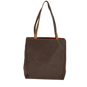 CELINE Macadam Canvas Tote Bag PVC Brown Gold Auth yk17143 - 0