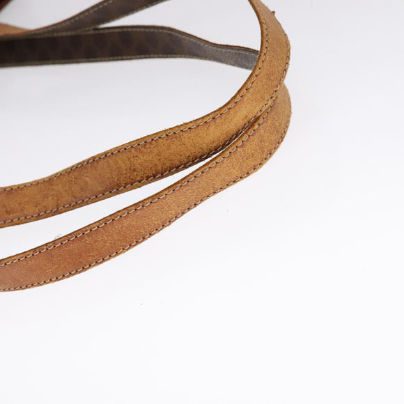 CELINE Macadam Canvas Tote Bag PVC Brown Gold Auth yk17143