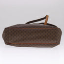 CELINE Macadam Canvas Tote Bag PVC Brown Gold Auth yk17143-5