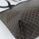 CELINE Macadam Canvas Tote Bag PVC Leather Black Auth yk17145-17