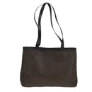 CELINE Macadam Canvas Tote Bag PVC Leather Black Auth yk17145-13