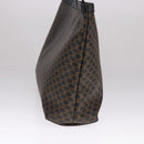 CELINE Macadam Canvas Tote Bag PVC Leather Black Auth yk17145-4