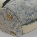 CELINE C Macadam Canvas Shoulder Bag Light Blue Auth yk17148-15