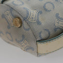 CELINE C Macadam Canvas Shoulder Bag Light Blue Auth yk17148-17