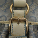 CELINE C Macadam Canvas Shoulder Bag Light Blue Auth yk17148-19