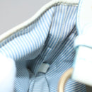 CELINE C Macadam Canvas Shoulder Bag Light Blue Auth yk17148-22