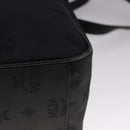 MCM Vicetos Logogram Chain Shoulder Bag Nylon Black Auth yk17160-13