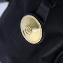 MCM Vicetos Logogram Chain Shoulder Bag Nylon Black Auth yk17160-14