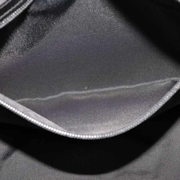 MCM Vicetos Logogram Chain Shoulder Bag Nylon Black Auth yk17160