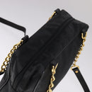 MCM Vicetos Logogram Chain Shoulder Bag Nylon Black Auth yk17160-6