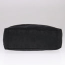 MCM Vicetos Logogram Chain Shoulder Bag Nylon Black Auth yk17160-9